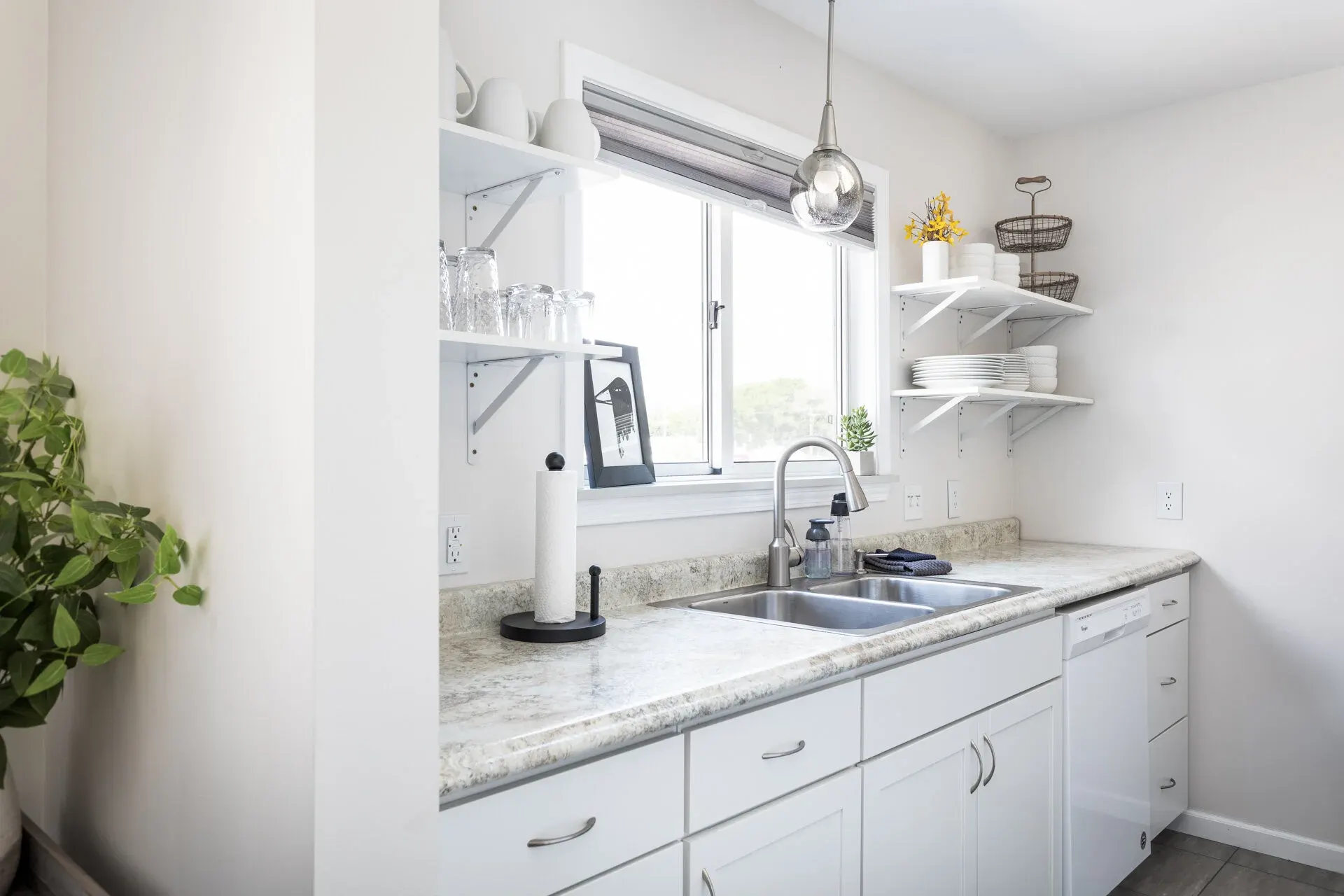 Sunlit open-concept layout of this premium vacation rental in North Boardman, Traverse City