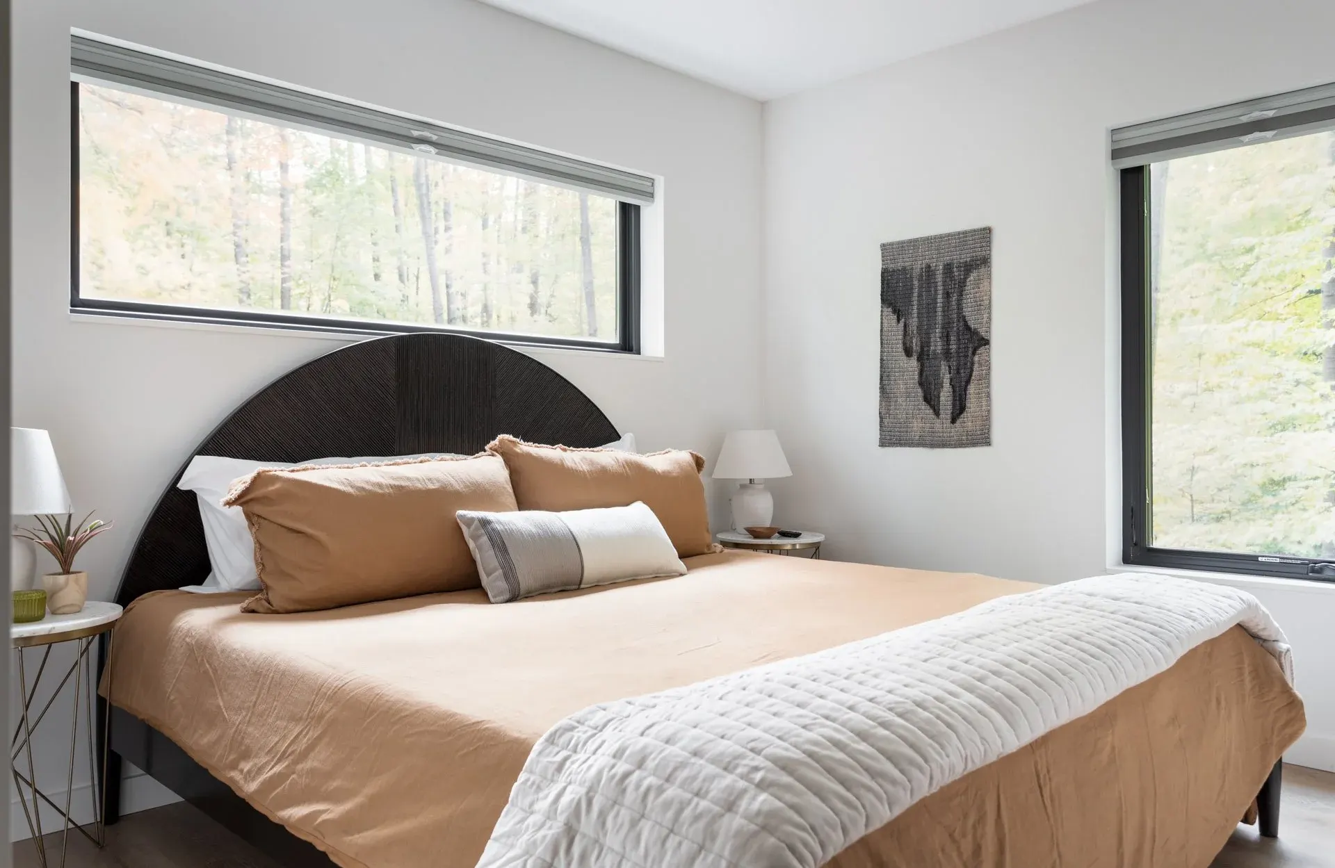 Custom architecture and clean lines inside The Holiday House
