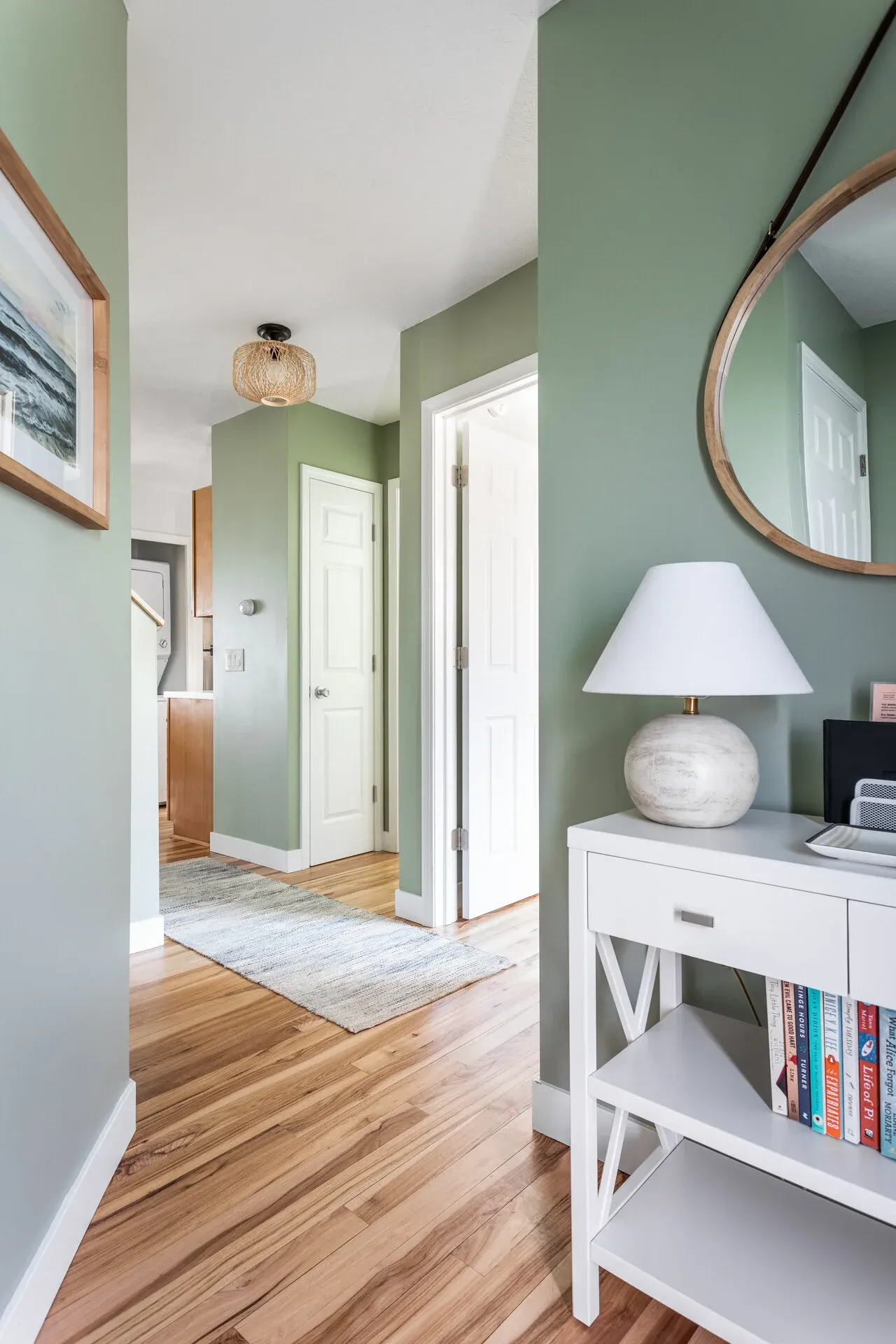 Beautifully styled interior space at North Boardman Townhouse in North Boardman, Traverse City